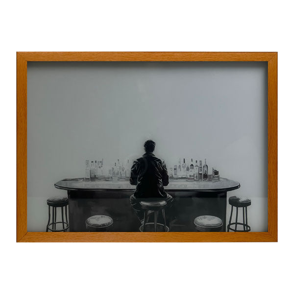 Urban Nights Bar Man Light Painting Artwork Table Lamp Night Light 4d Lamp