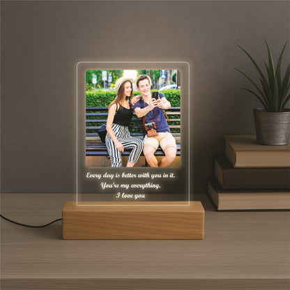 Custom Picture Lamp with Text Lamp