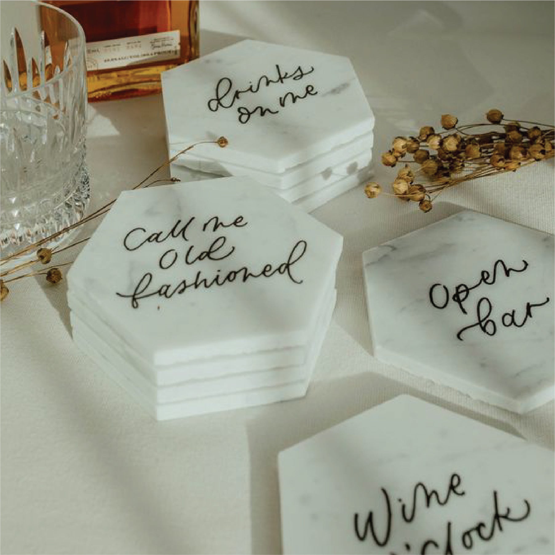 Custom Coasters with text