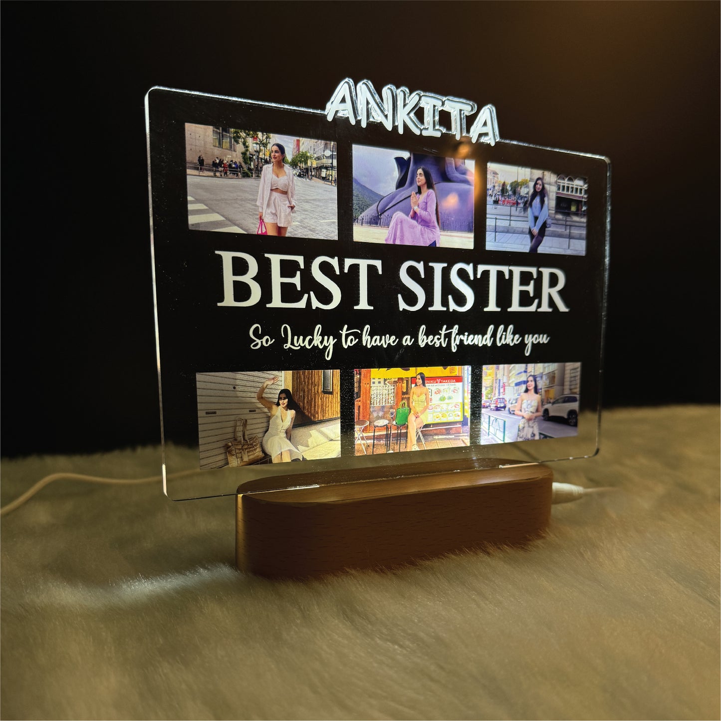 Custom Name Best Rakhi Lamp