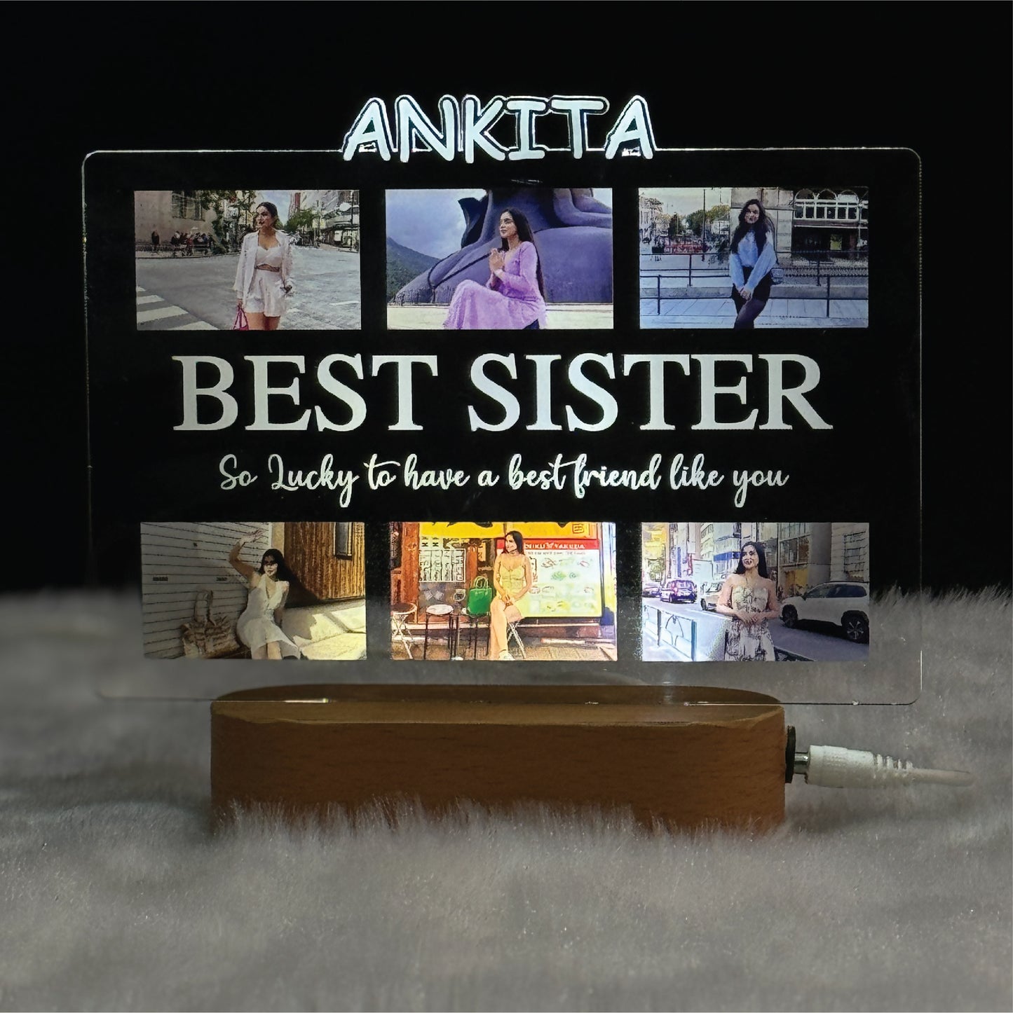 Custom Name Best Rakhi Lamp