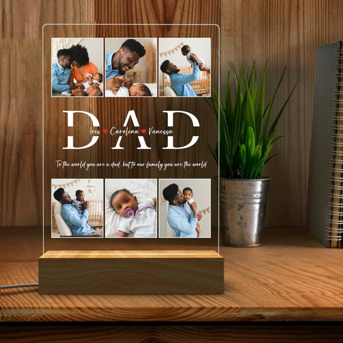 Custom father Day Lamp - The MB Prints Custom father Day Lamp