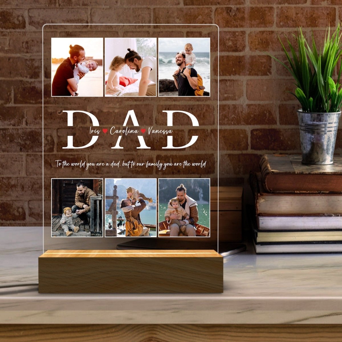 Custom father Day Lamp - The MB Prints Custom father Day Lamp