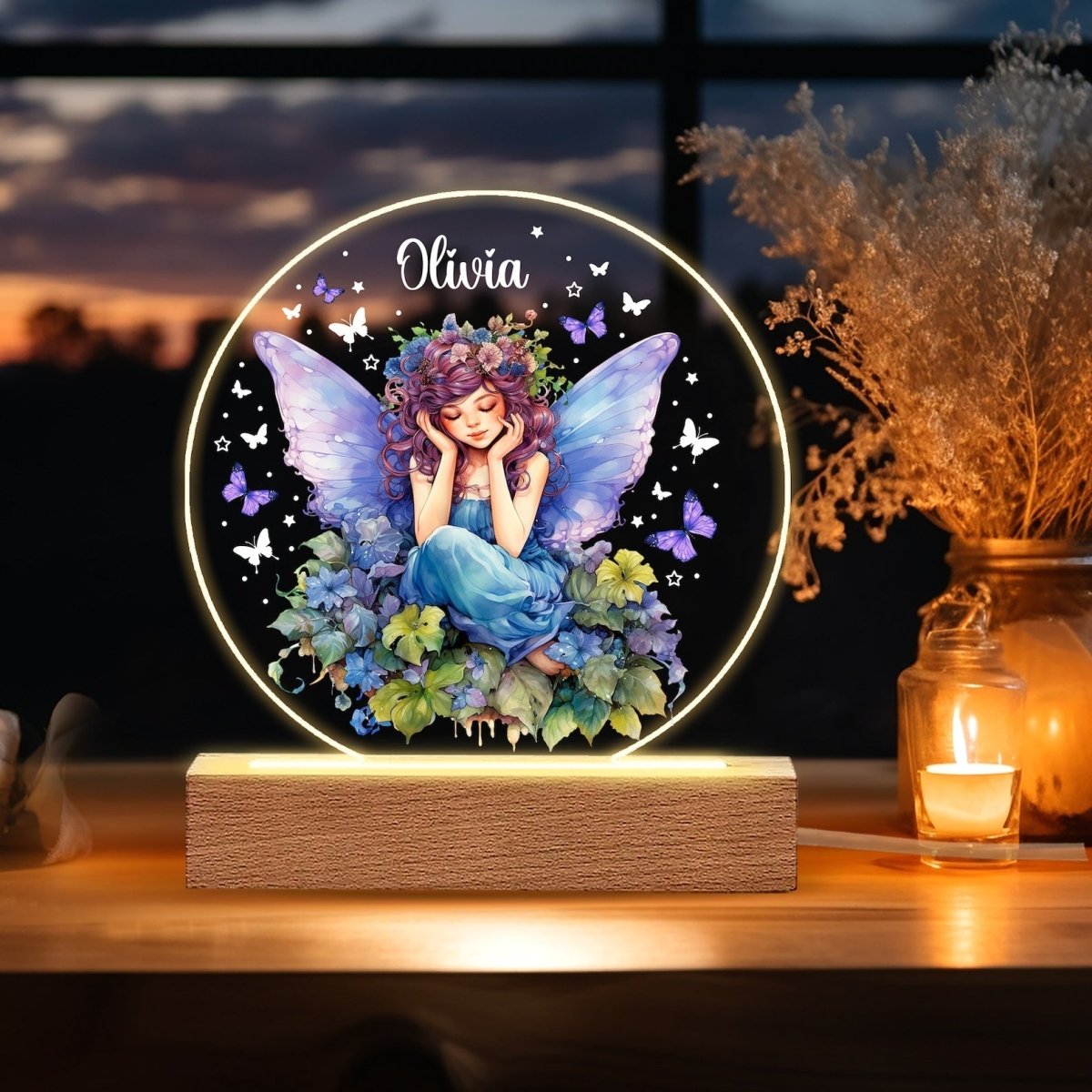 Custom Moon and Star Nightlight - The MB Prints Custom Moon and Star Nightlight