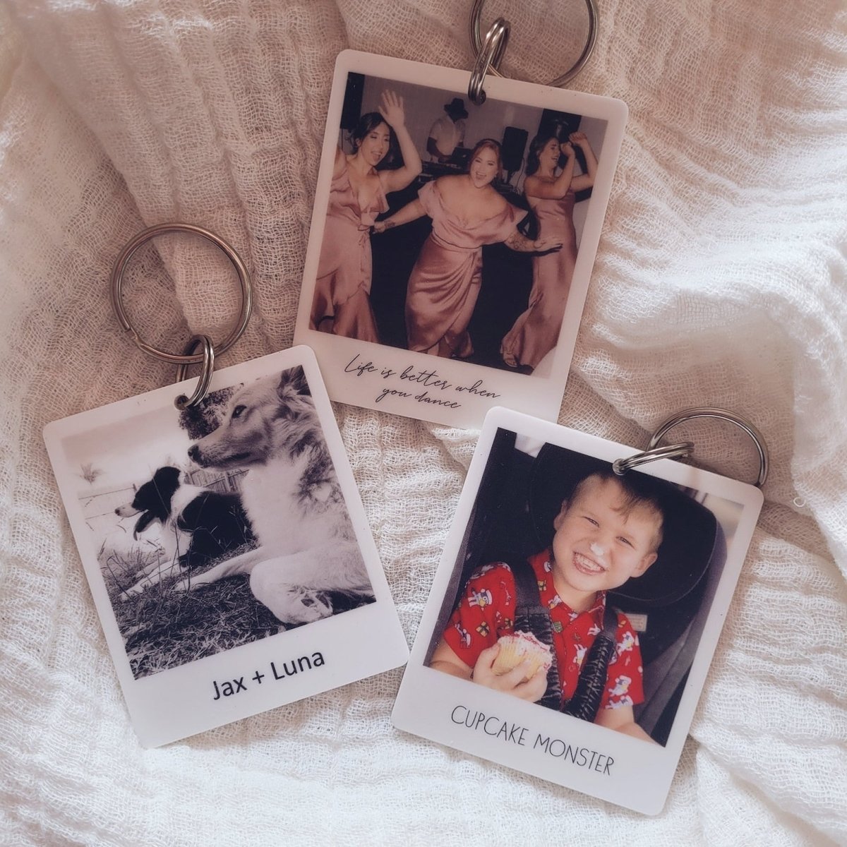 Custom Polaroid Keychain - The MB Prints Custom Polaroid Keychain