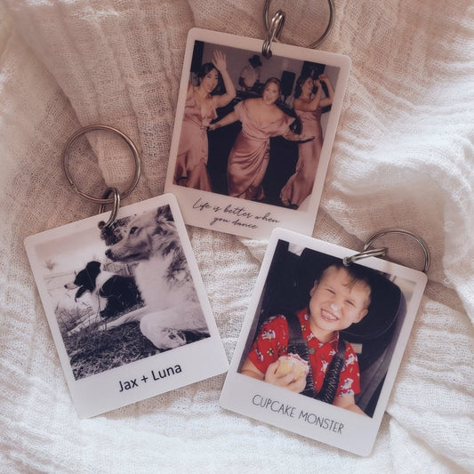 Custom Polaroid Keychain - The MB Prints Custom Polaroid Keychain