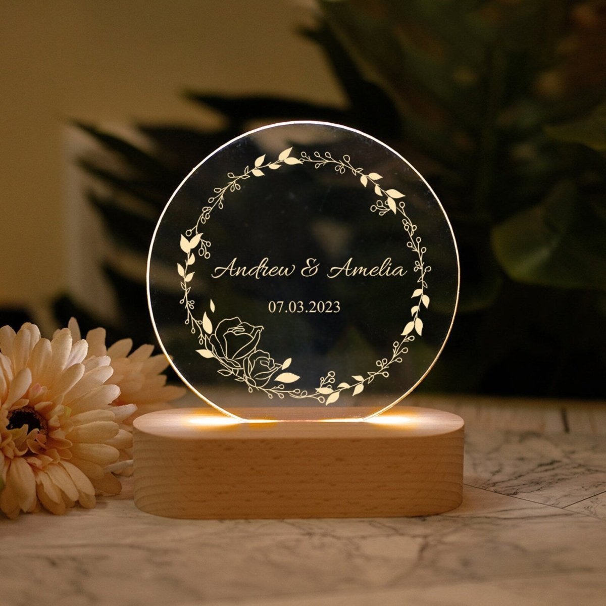 Custom Wedding Lamp - The MB Prints Custom Wedding Lamp