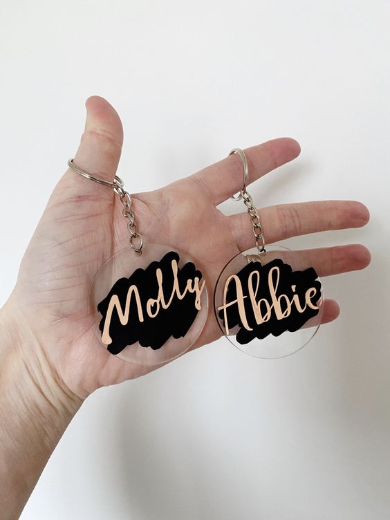 Customize Initials Keychain - The MB Prints Customize Initials Keychain