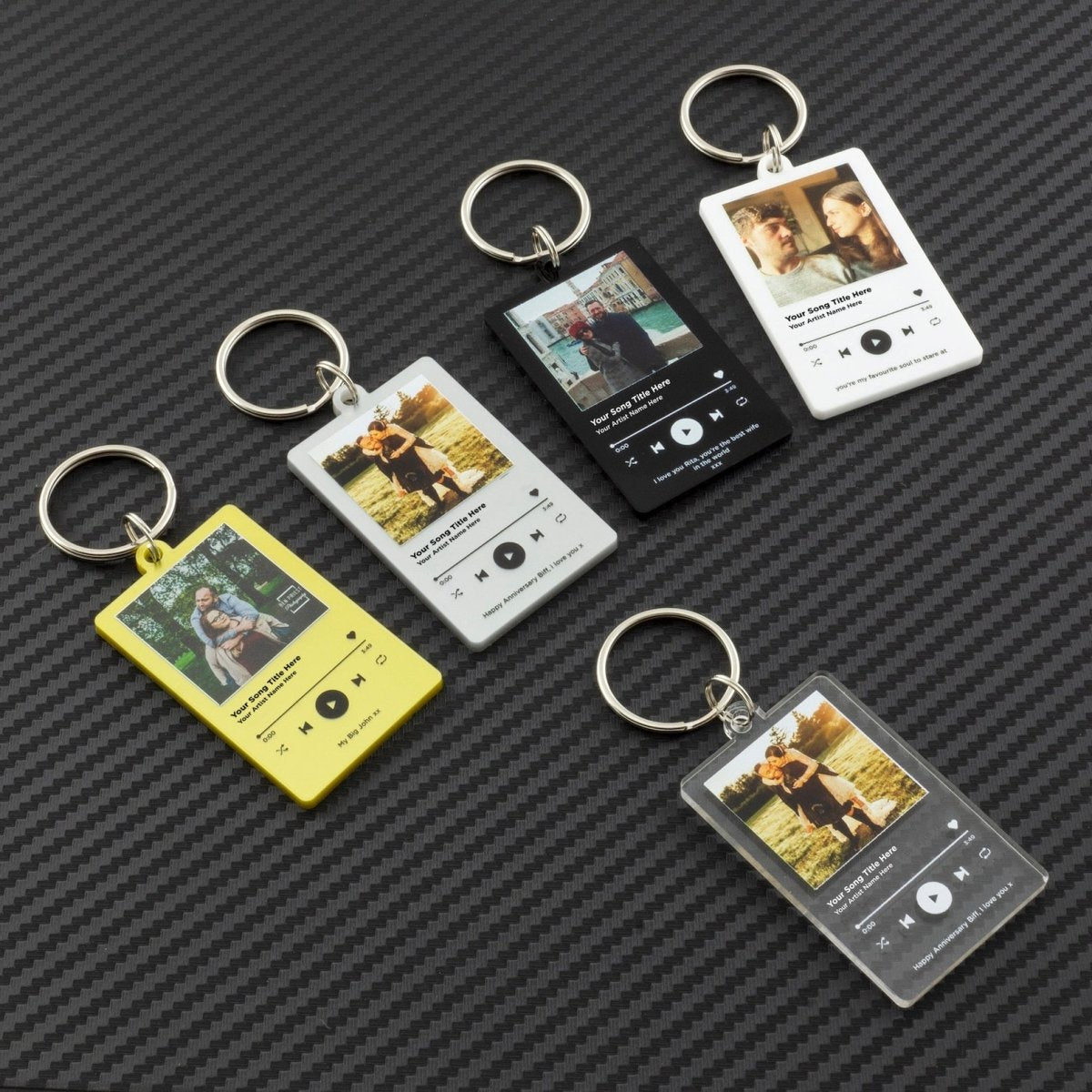 Customize Music with text Keychain - The MB Prints Customize Music with text Keychain