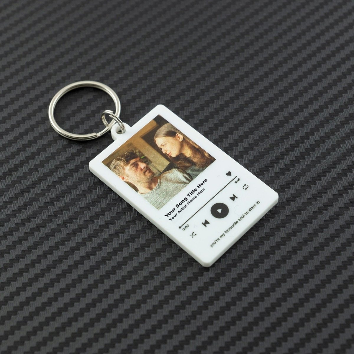 Customize Music with text Keychain - The MB Prints Customize Music with text Keychain