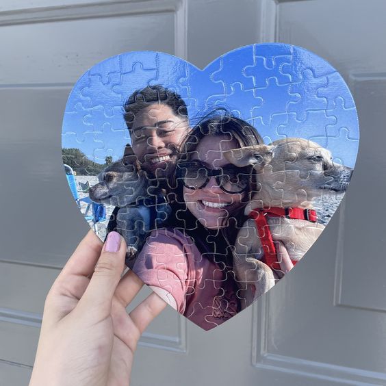 Custom Photo Heart Shape Puzzle