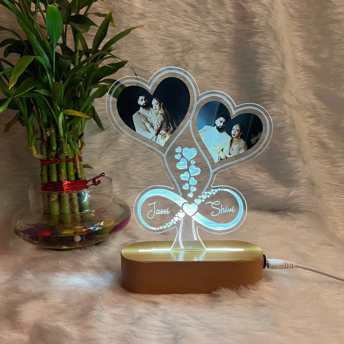 Heart Picture Lamp - The MB Prints Heart Picture Lamp
