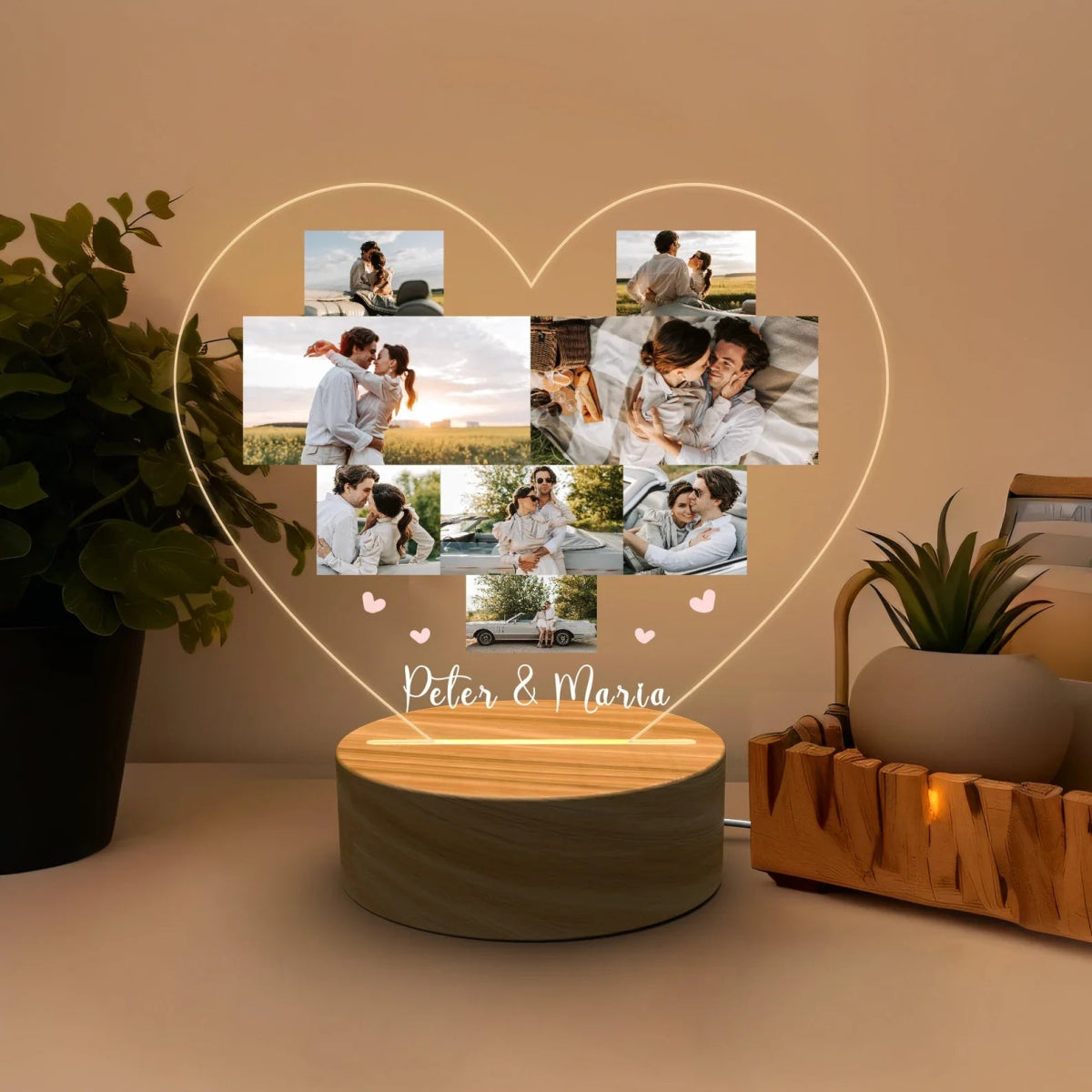 Heart Shape lamp - The MB Prints Heart Shape lamp