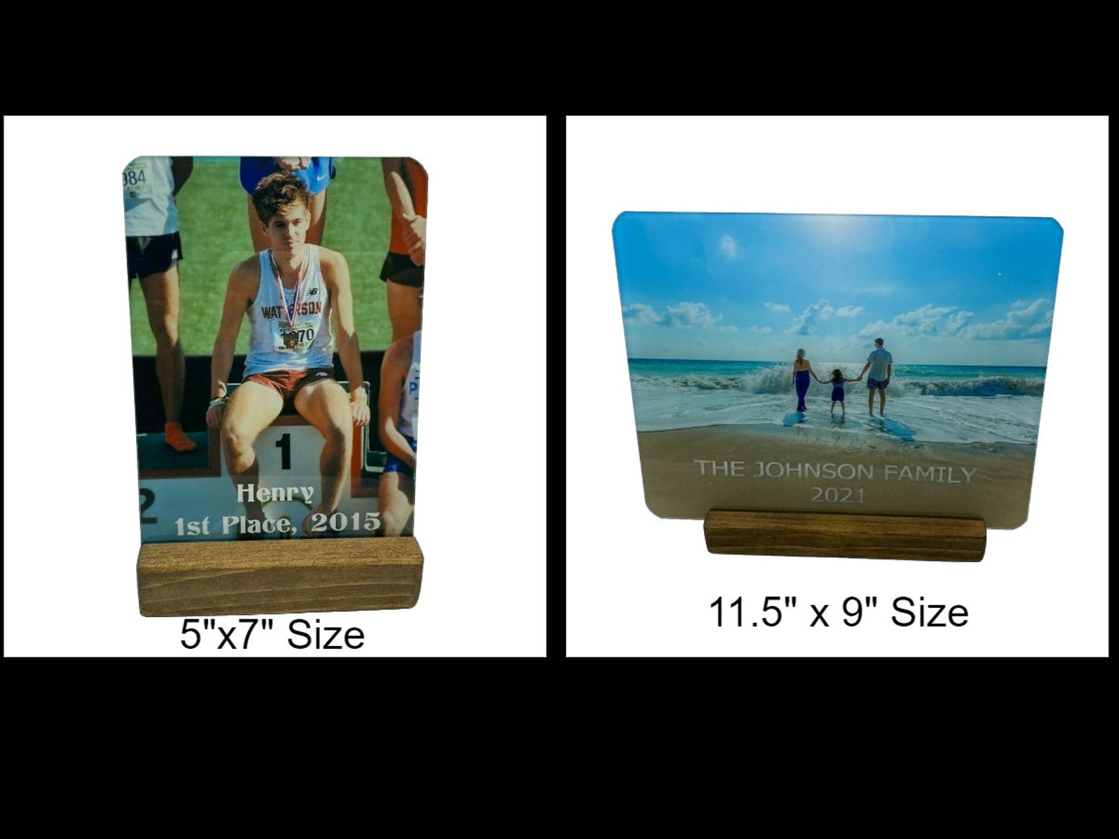 Large Custom  Picture Photo Frame Table Desk Stand