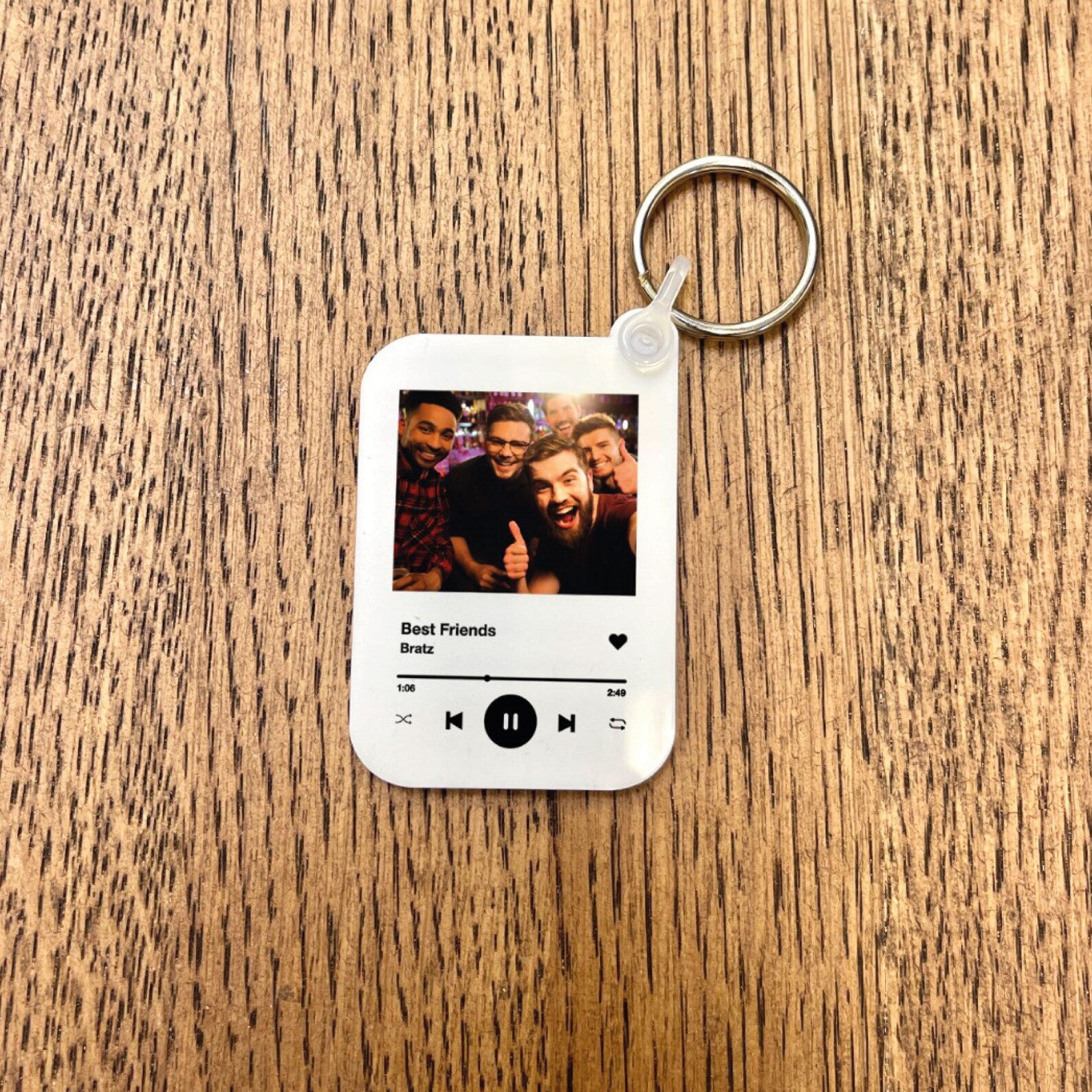Personalized Music Keychain