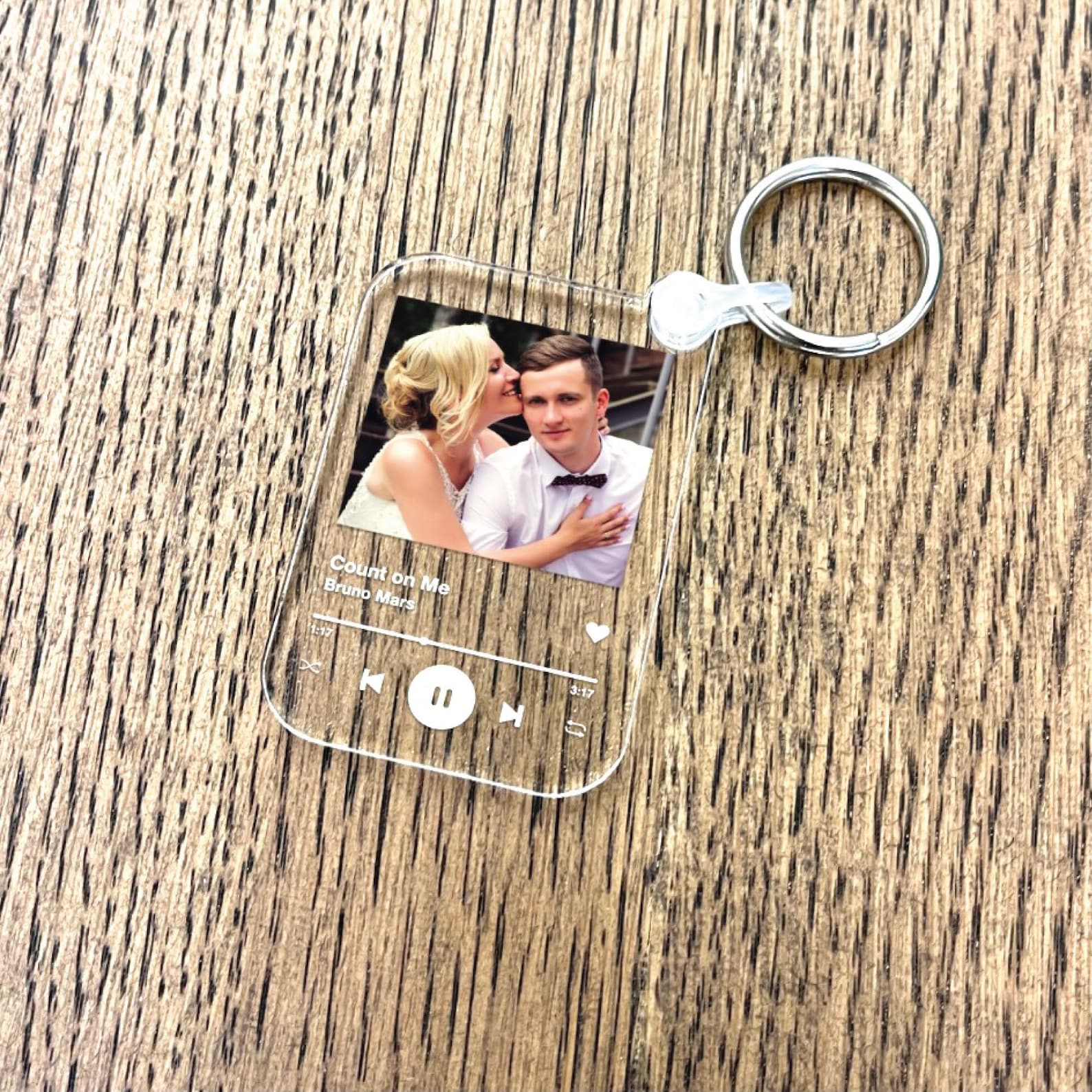 Personalized Music Keychain