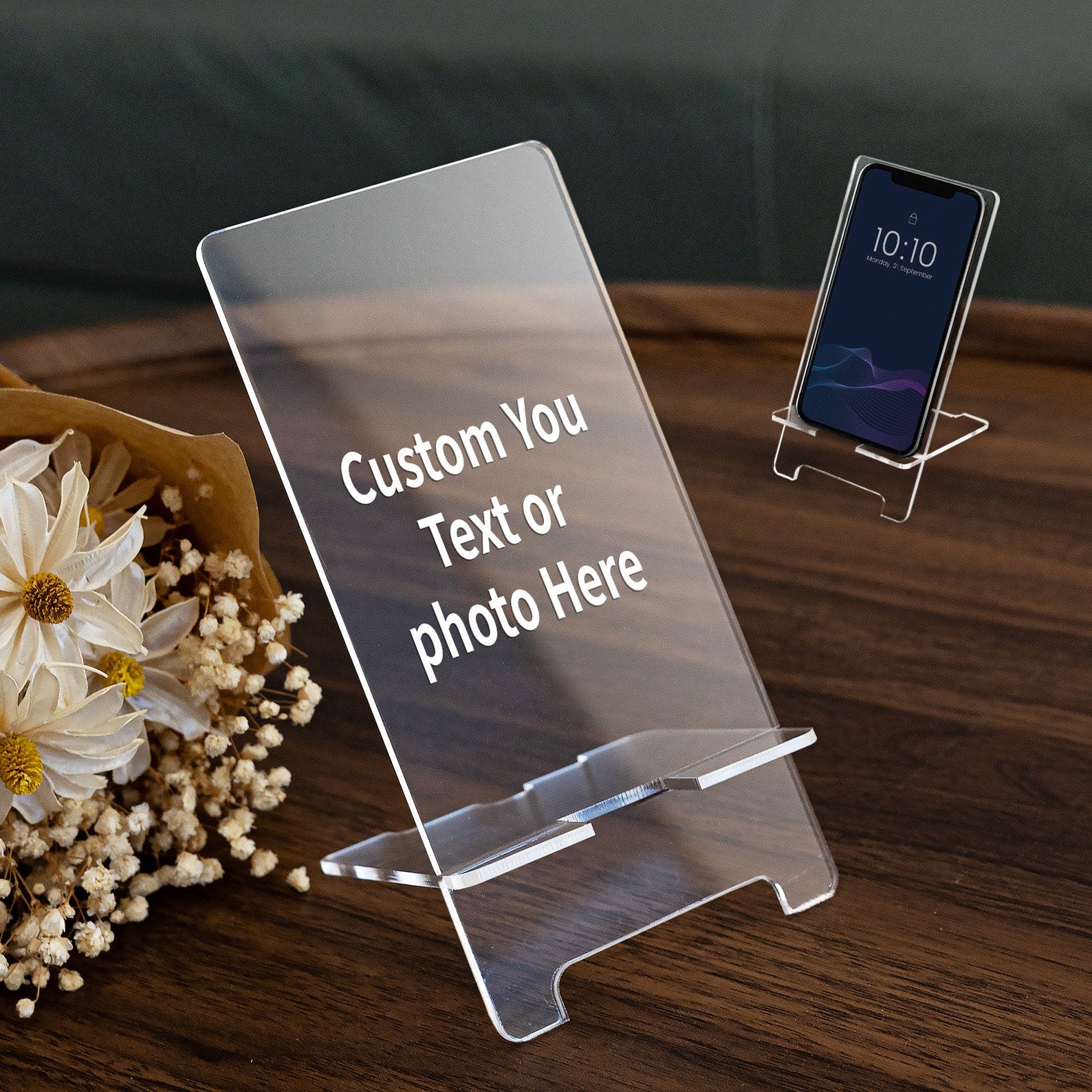 Personalized Desktop Anti-slip Acrylic Phone Holder