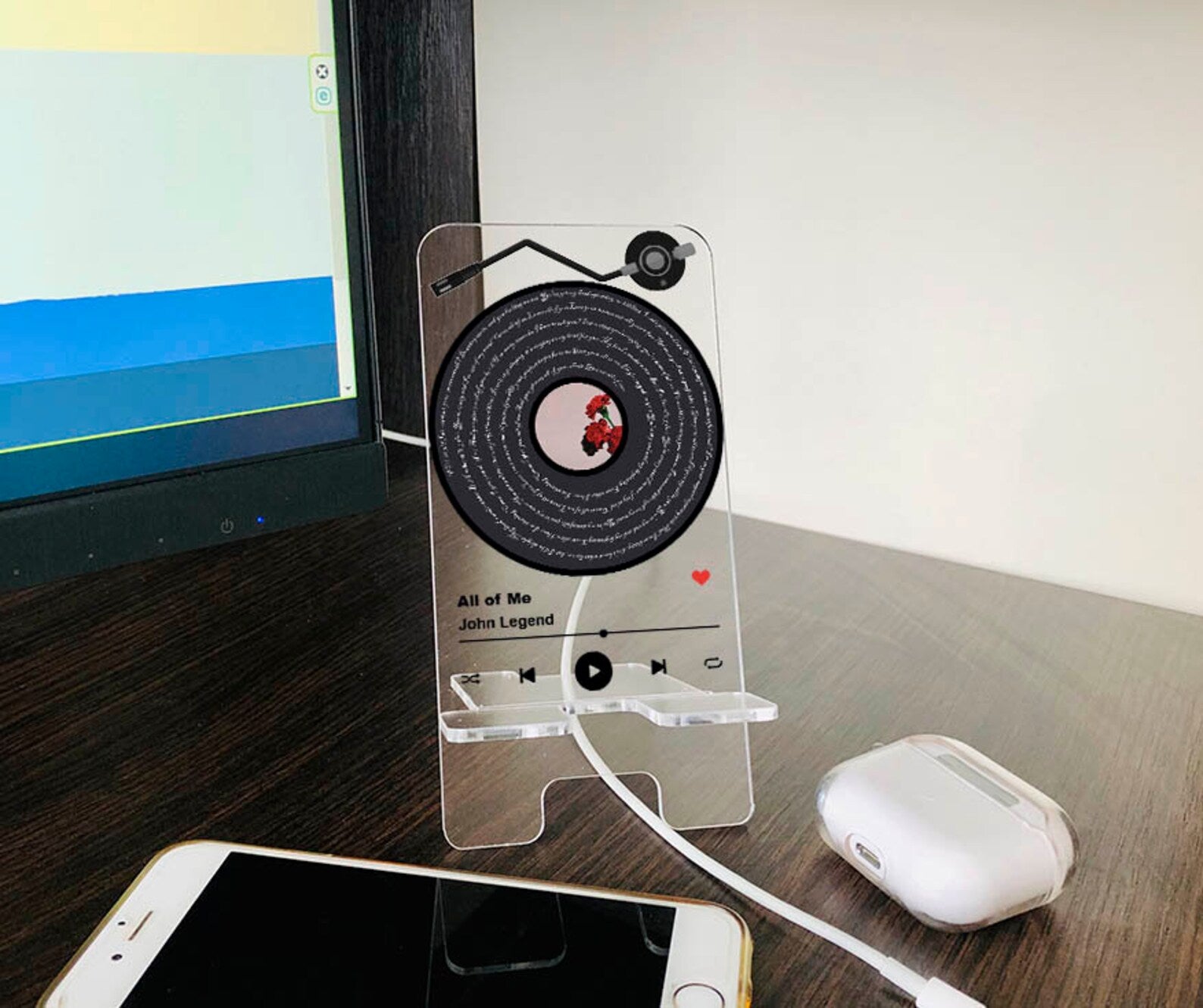 Personalized Song Custom Phone Stand