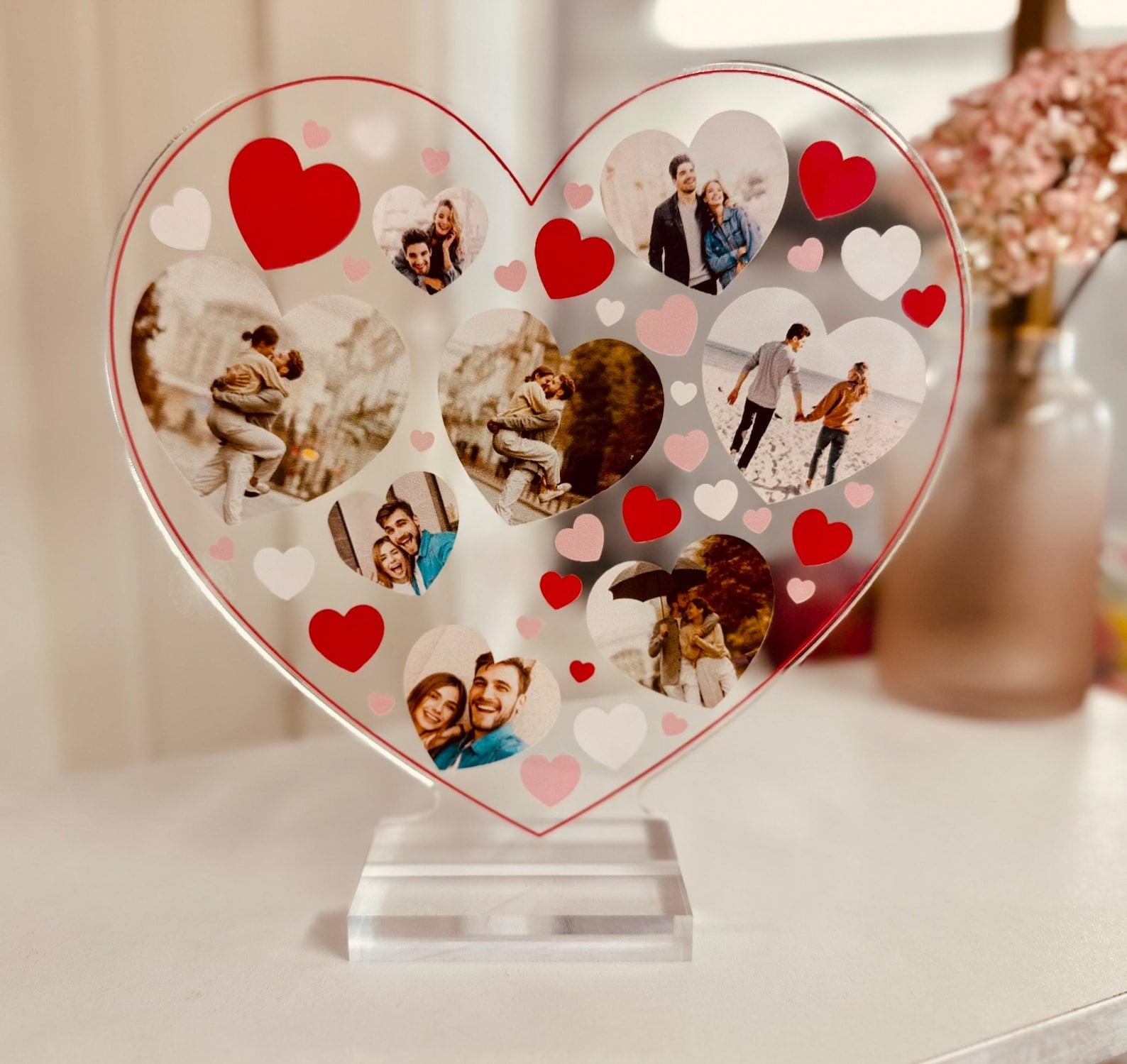 Personalized Heart Photo Stand