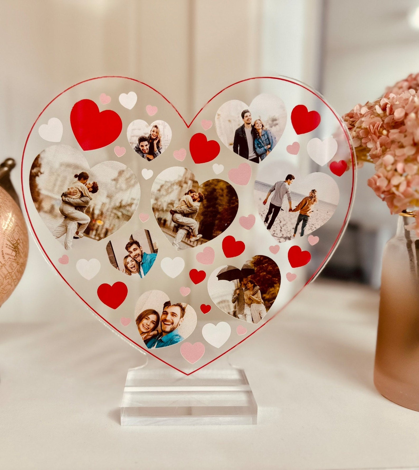 Personalized Heart Photo Stand