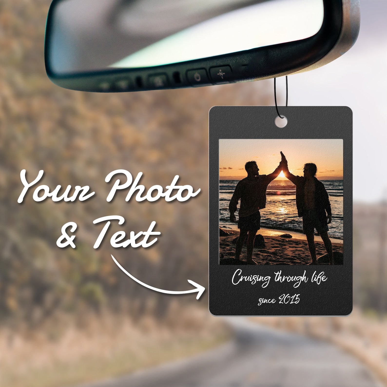 Personalize Car Accessory Gift with Text