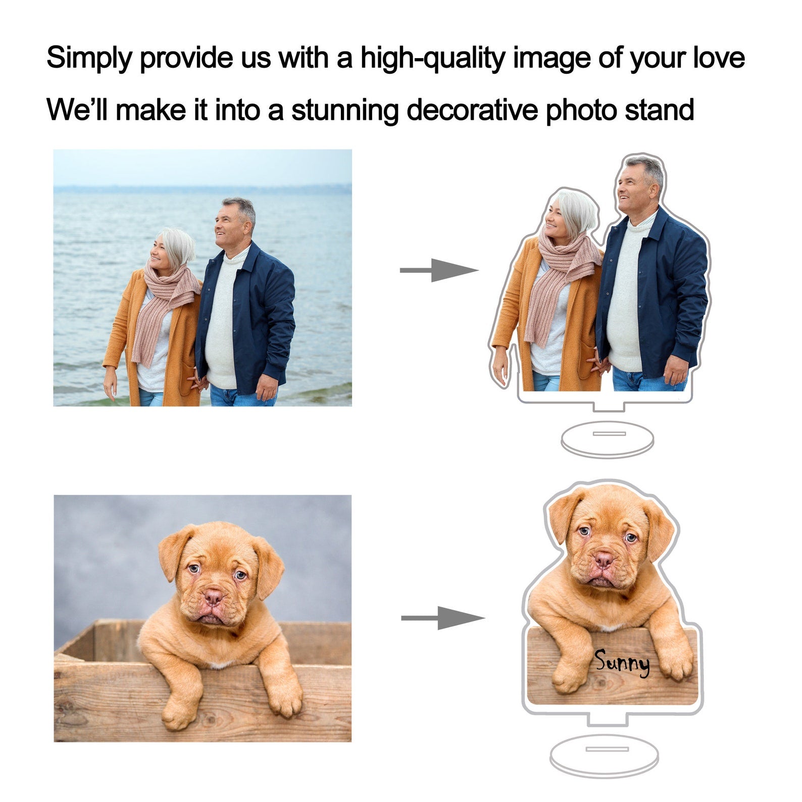 Personalized Acrylic Photo Stand