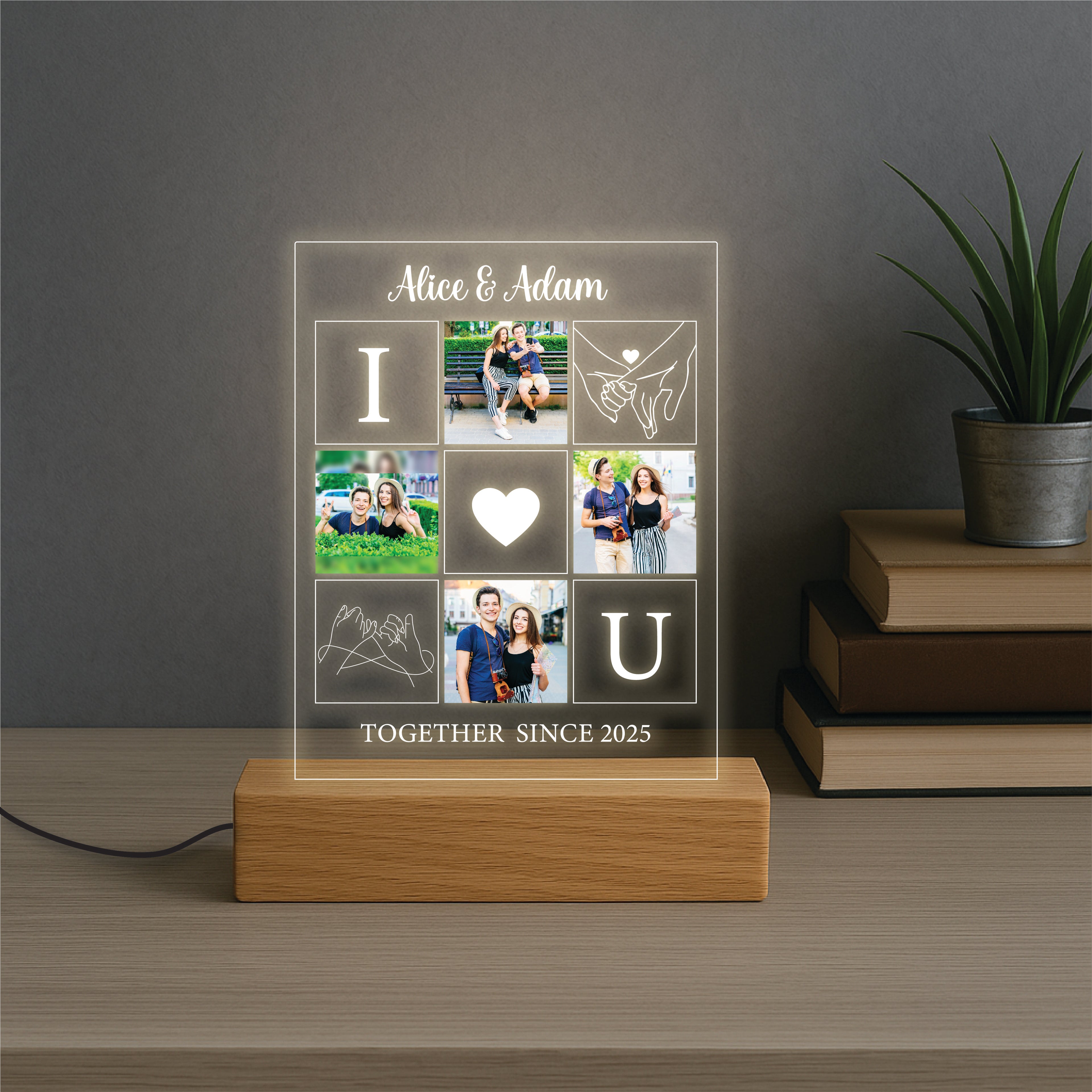 I Love You Couple Lamp
