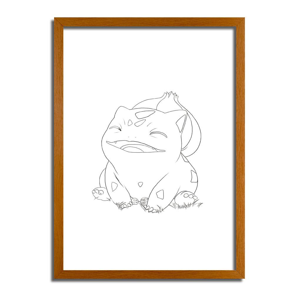 Bulbasaur's Blissful Meadow - Pokémon LED Light Painting Artwork 4D Lamp