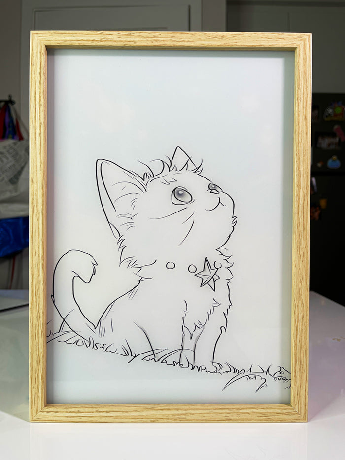 Starry Skies Kitty | Enchanted Lamps