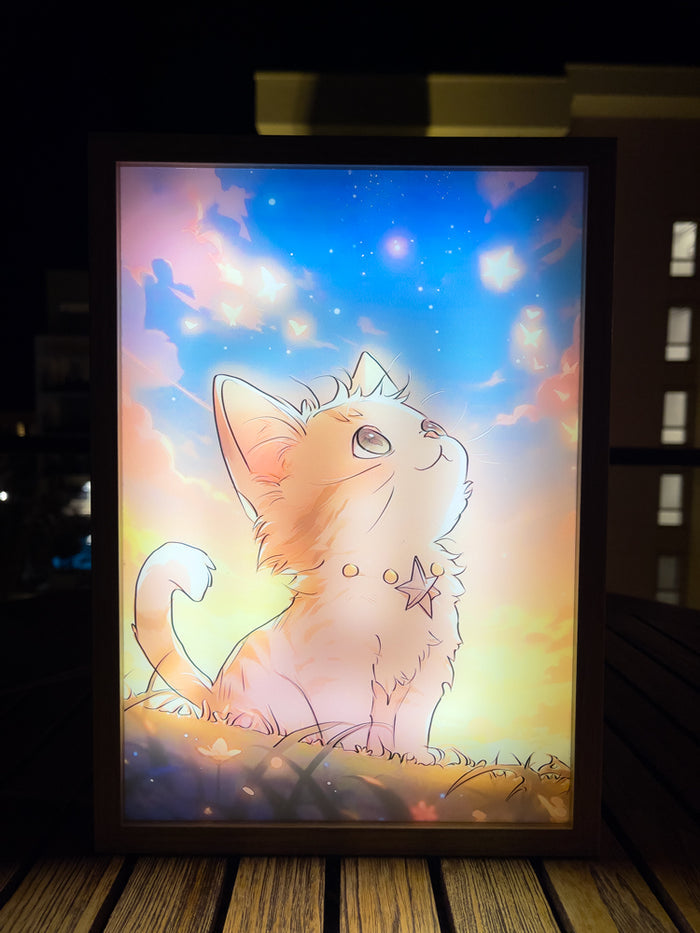 Starry Skies Kitty | Enchanted Lamps