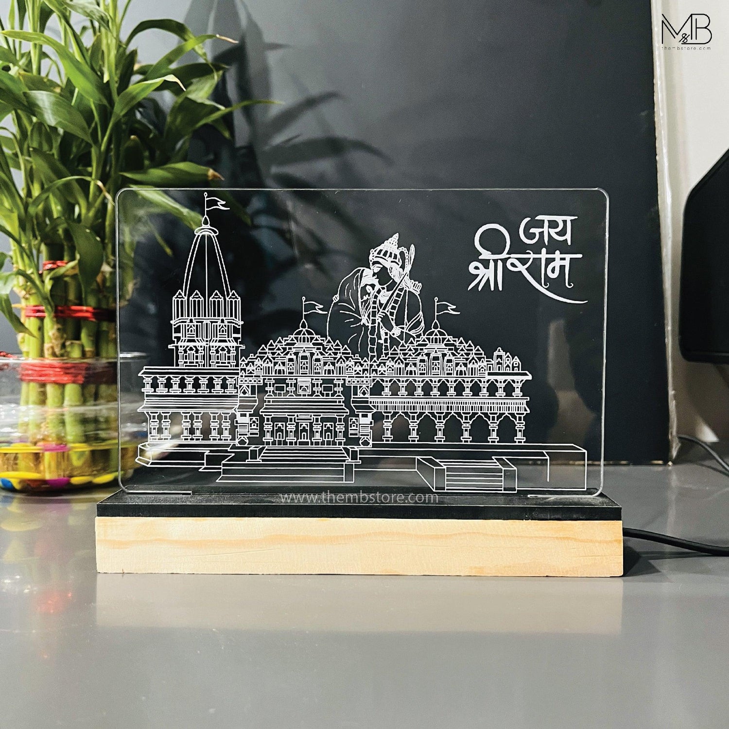 Shree Ram Mandir Lamp - Makkar & Brothers
